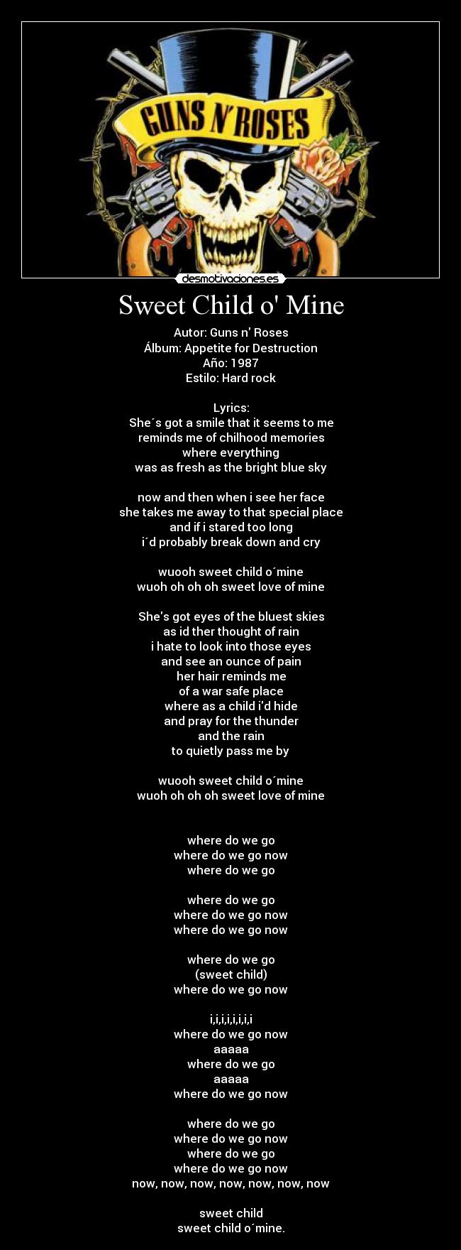 Sweet Child o Mine -