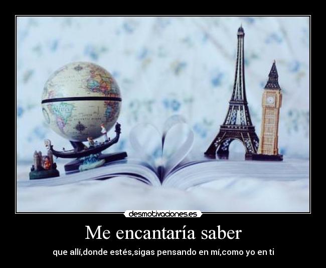 Me encantaría saber - 