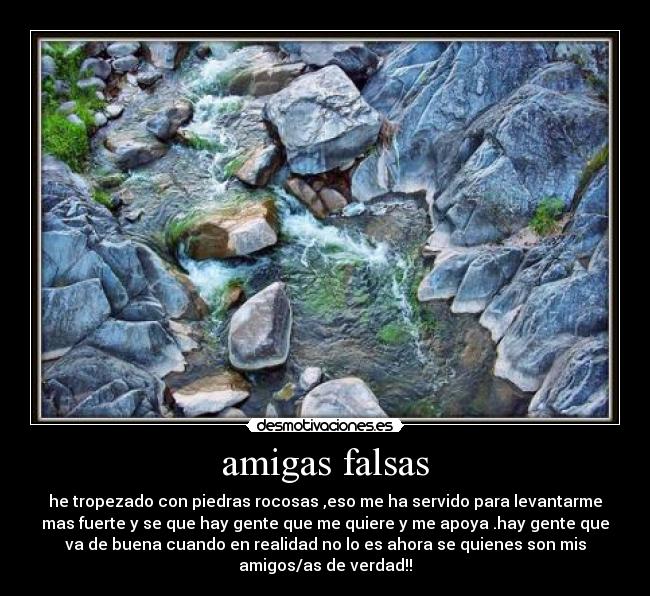 amigas falsas -