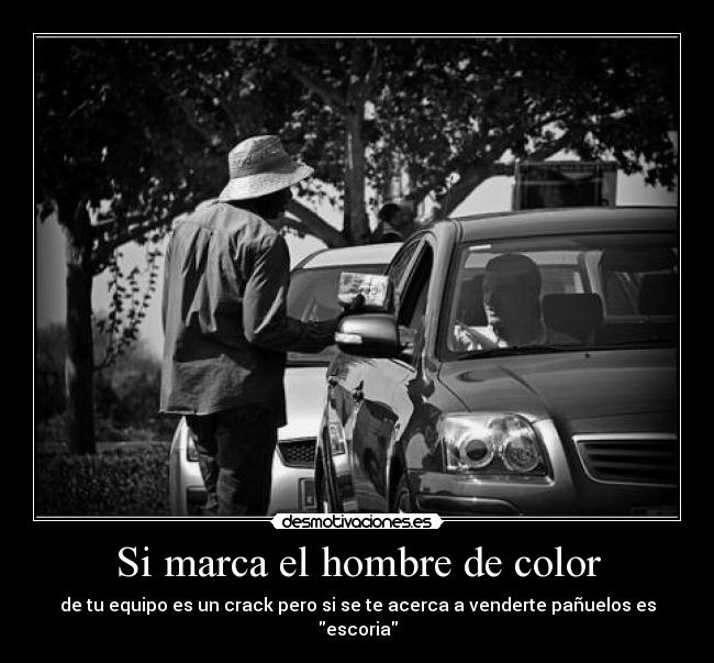 Si marca el hombre de color - 