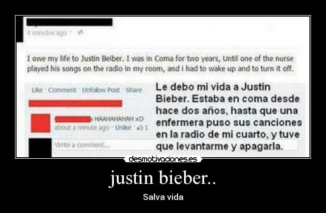 justin bieber.. - Salva vida