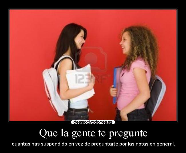 Que la gente te pregunte - 