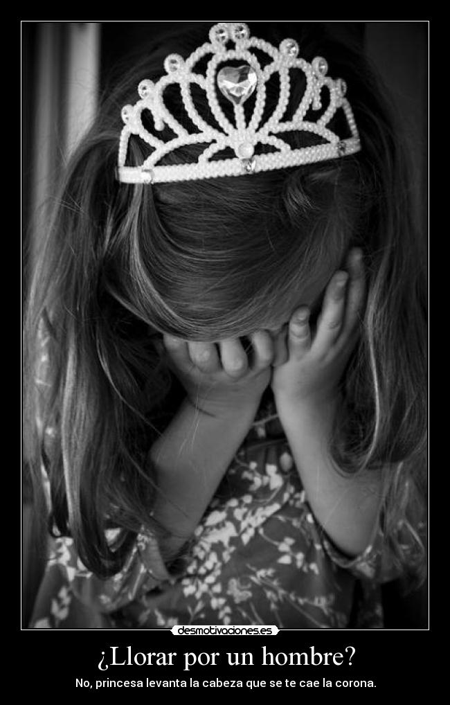 ¿Llorar por un hombre? -