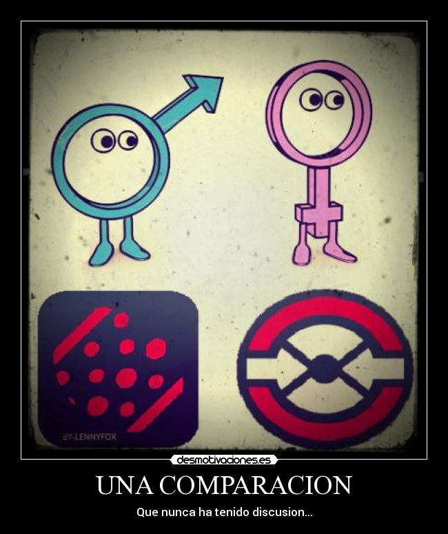 carteles comparacion lennyfox desmotivaciones