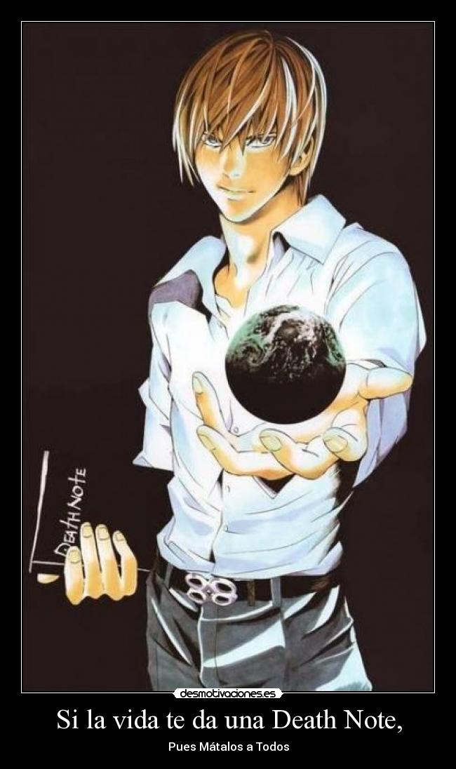 Si la vida te da una Death Note, -