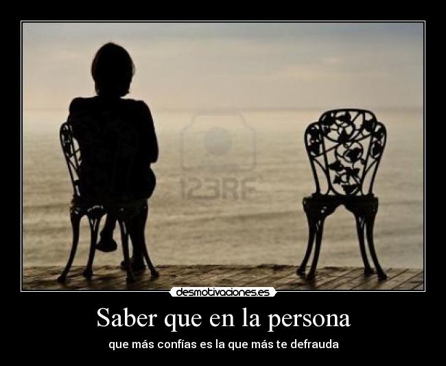 Saber que en la persona -