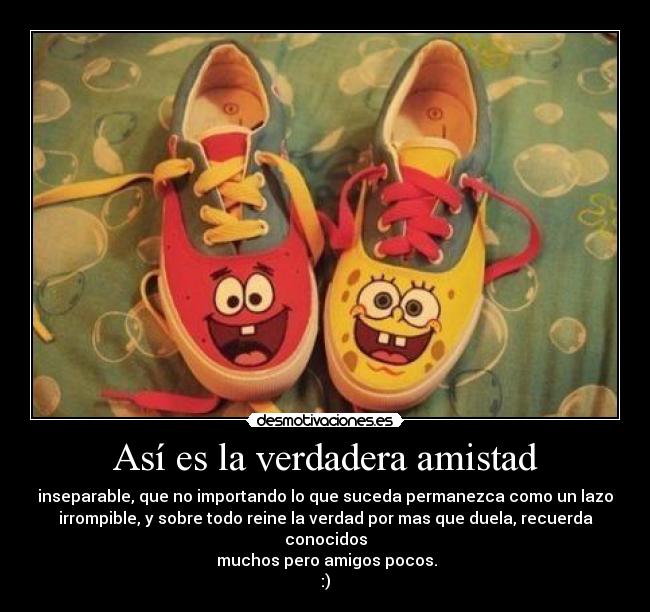 Así es la verdadera amistad -