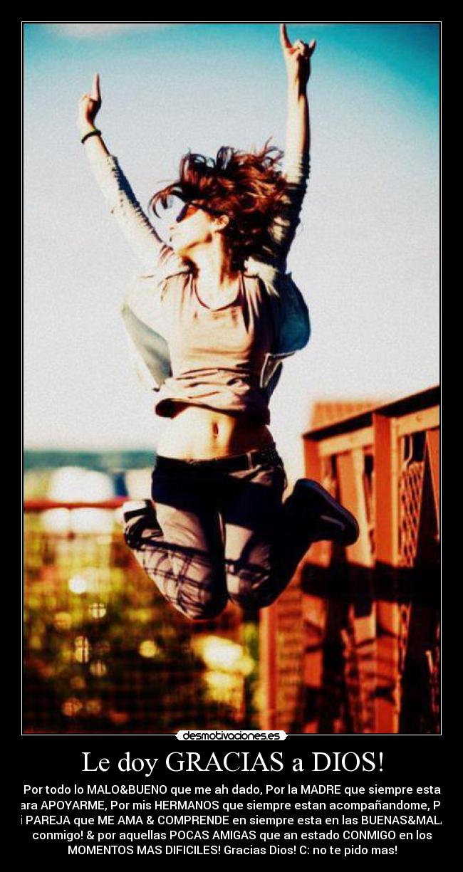 Le doy GRACIAS a DIOS! -
