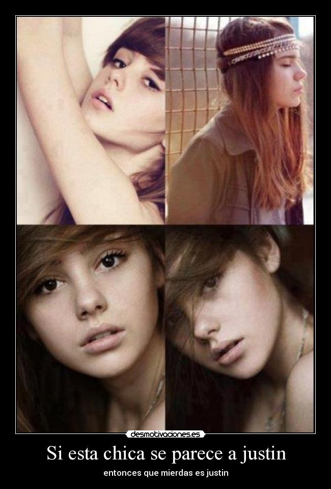 Si esta chica se parece a justin - 