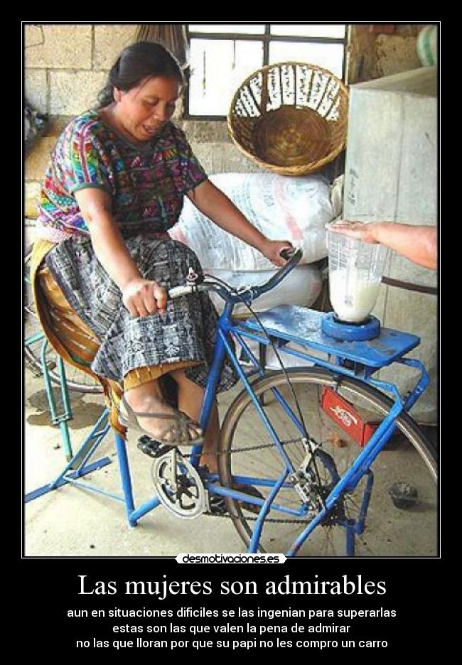 Las mujeres son admirables -