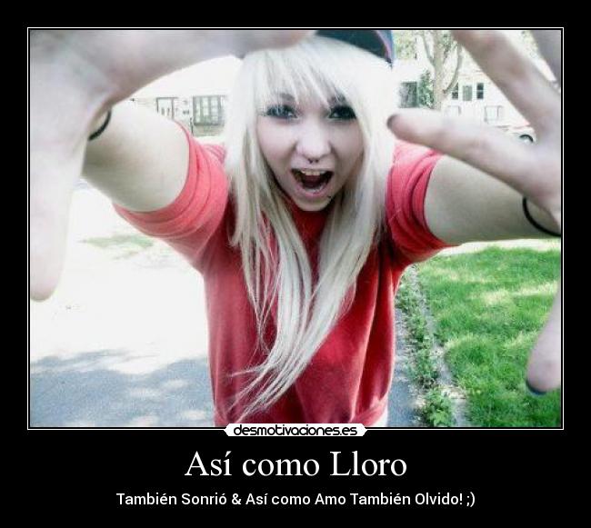 carteles asi como lloro tambien sonrio asi como amo tambien olvido desmotivaciones