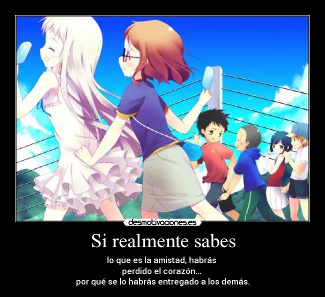 Si realmente sabes -