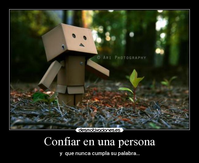 Confiar en una persona - 