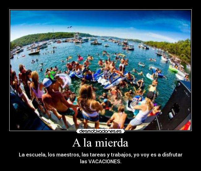 carteles vacaciones desmotivaciones