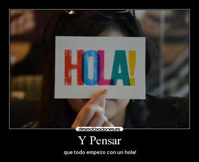 Y Pensar -