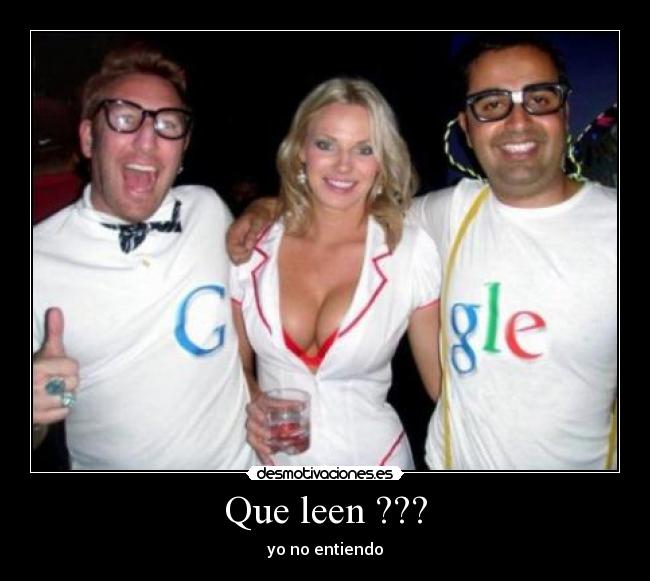 Que leen ??? - yo no entiendo