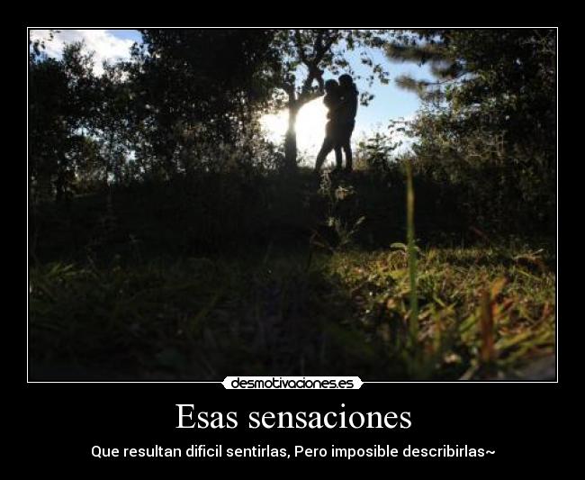 Esas sensaciones -