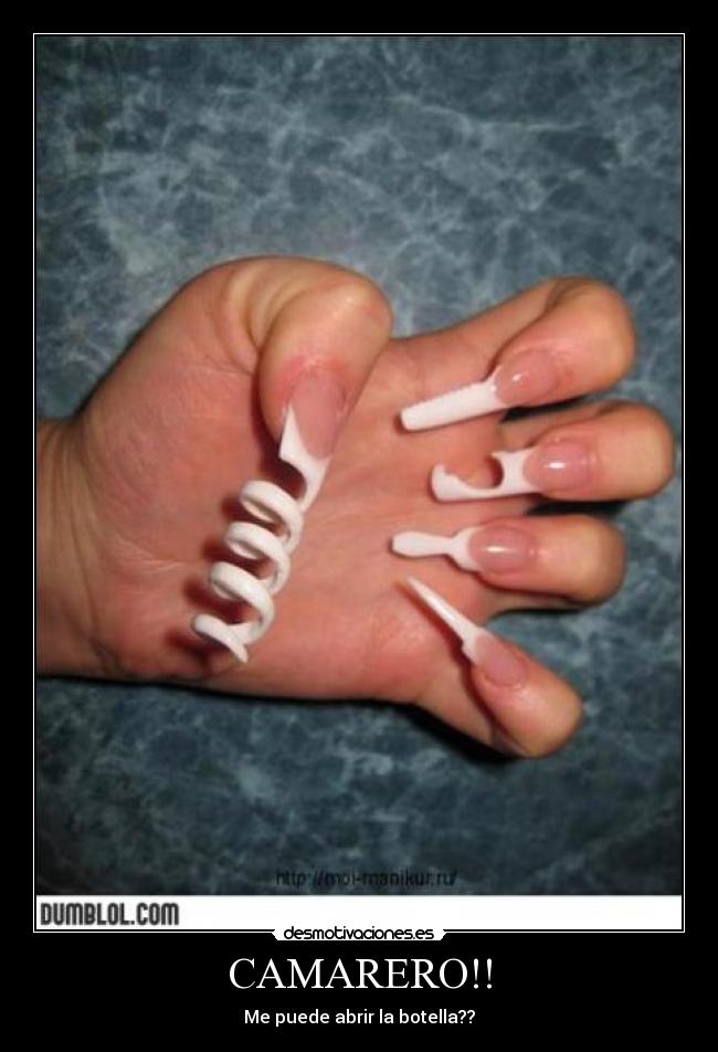 CAMARERO!! - Me puede abrir la botella??
