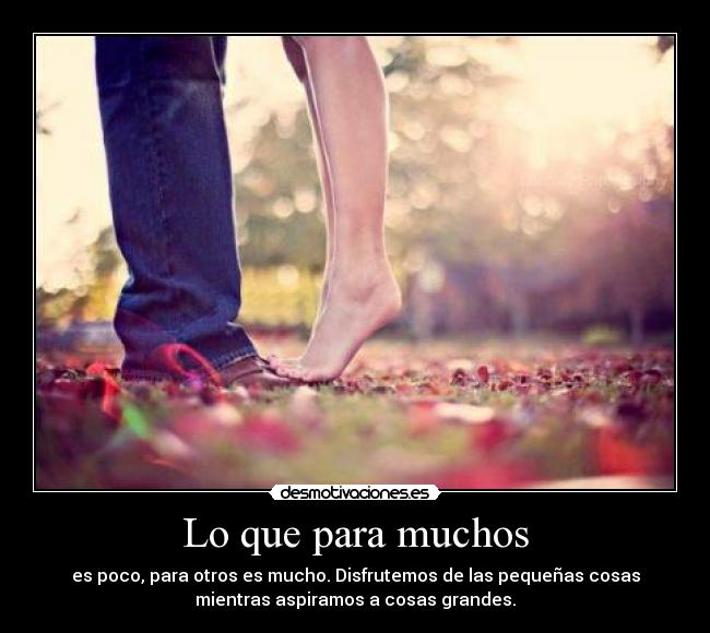 Lo que para muchos -