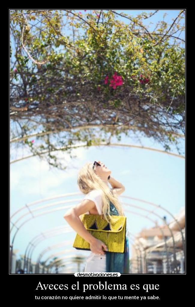 Aveces el problema es que - 