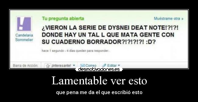 Lamentable ver esto -