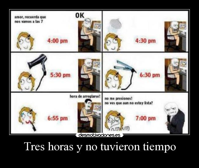 Tres horas y no tuvieron tiempo -
