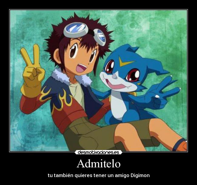 Admitelo - tu también quieres tener un amigo Digimon