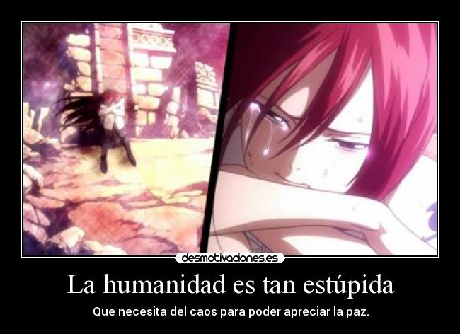 carteles theab3 says todo manera dificil harukaze anime manga fairy tail erza desmotivaciones