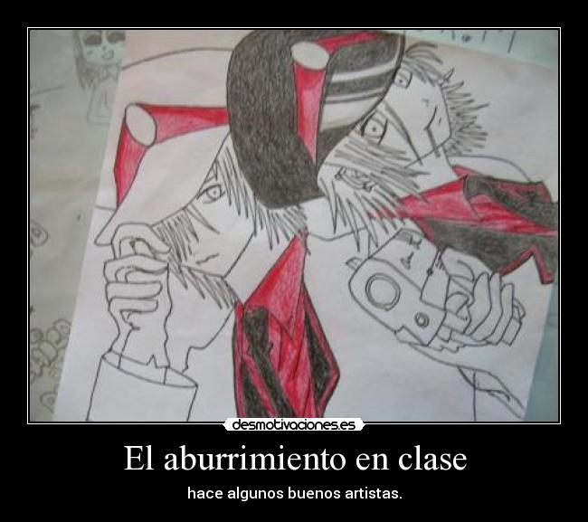 El aburrimiento en clase -