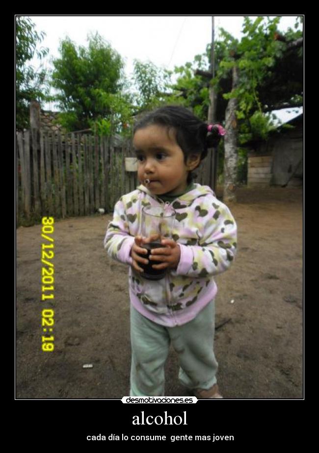 alcohol - cada día lo consume gente mas joven