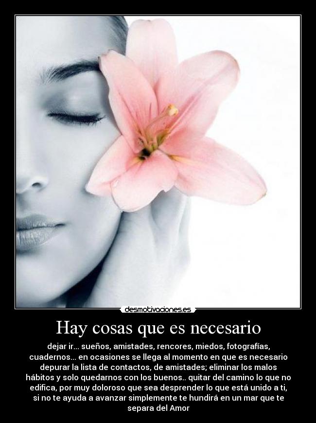 Hay cosas que es necesario -