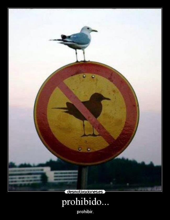 carteles prohibido desmotivaciones