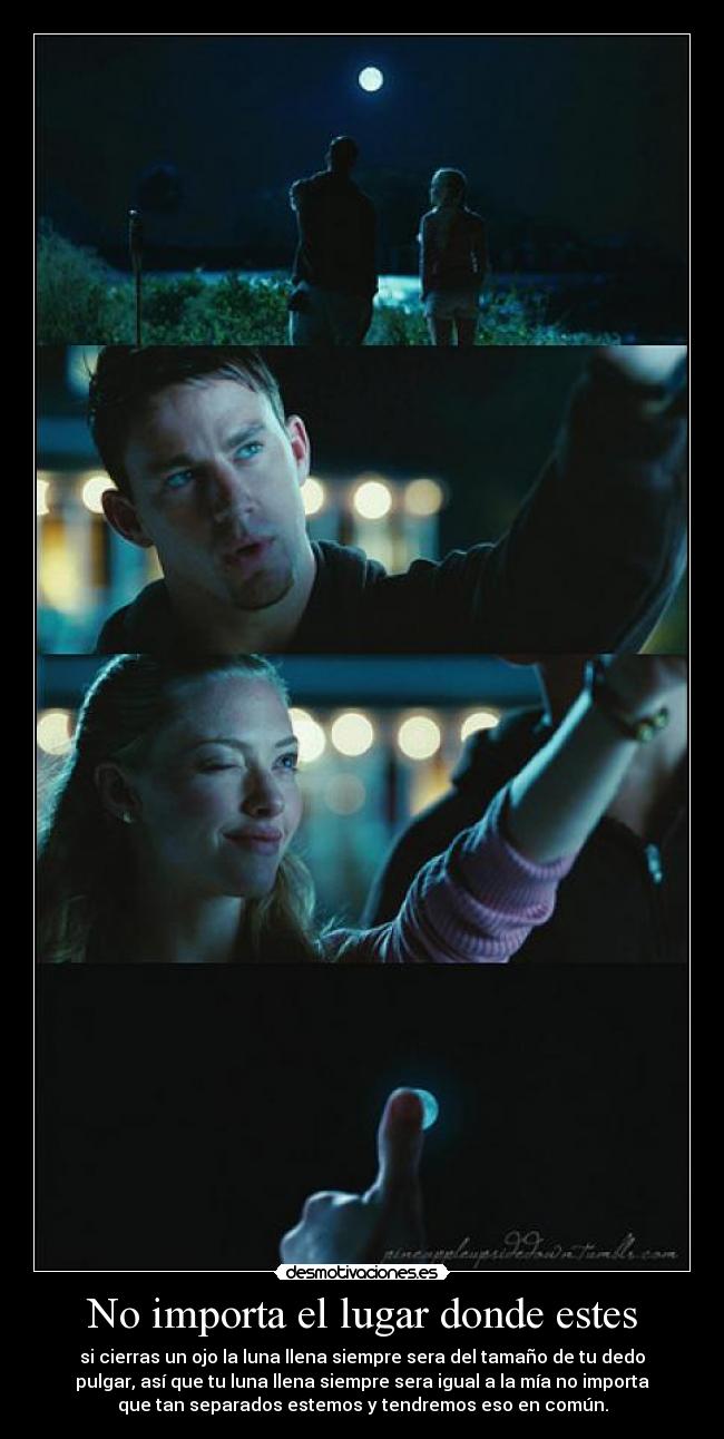 No importa el lugar donde estes -