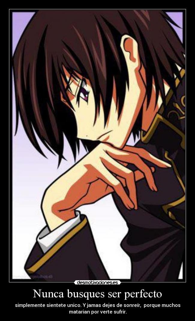 Nunca busques ser perfecto -
