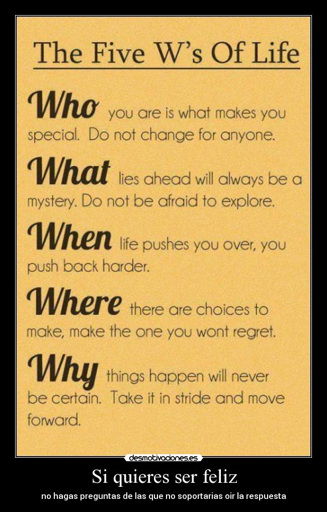 Si quieres ser feliz - 