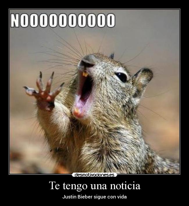 Te tengo una noticia -