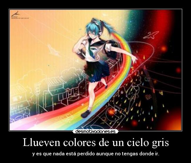 Llueven colores de un cielo gris - 