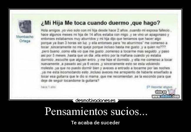 Pensamientos sucios... - 