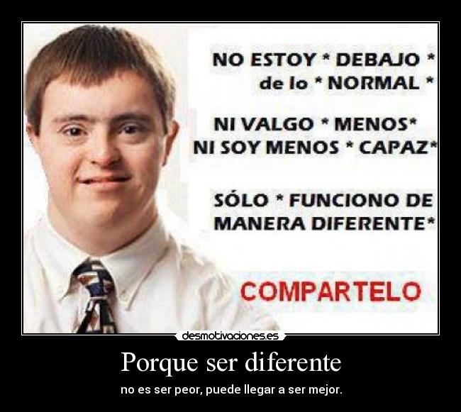 carteles ser diferente desmotivaciones