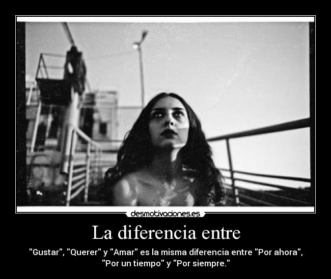 La diferencia entre - 