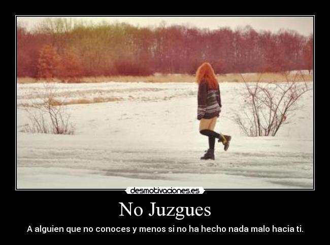No Juzgues -