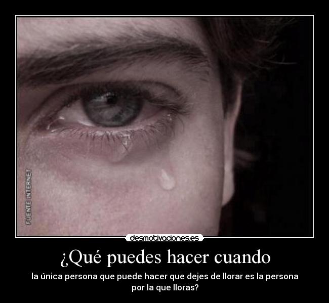 ¿Qué puedes hacer cuando -