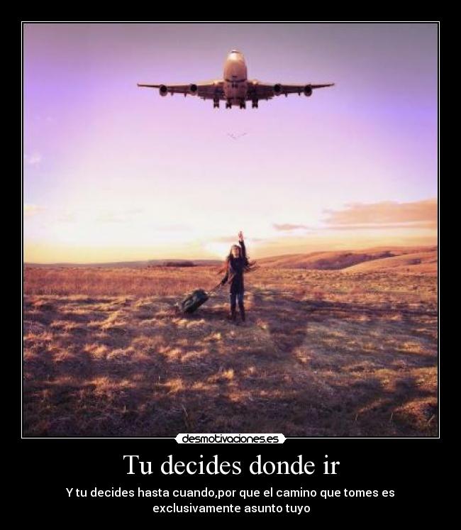 Tu decides donde ir - 