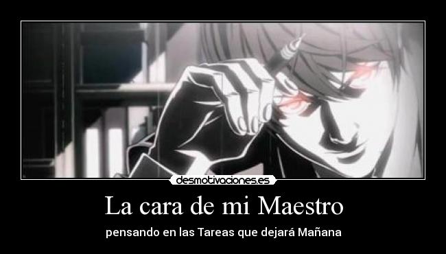 La cara de mi Maestro -