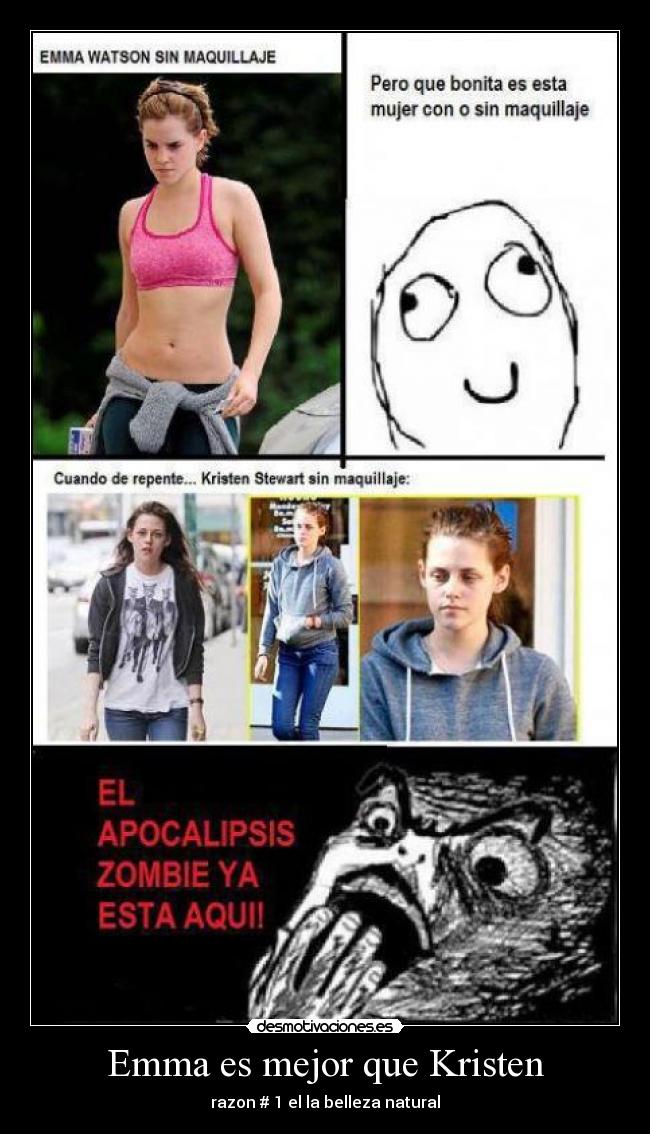 carteles emma watson kristen stewart desmotivaciones