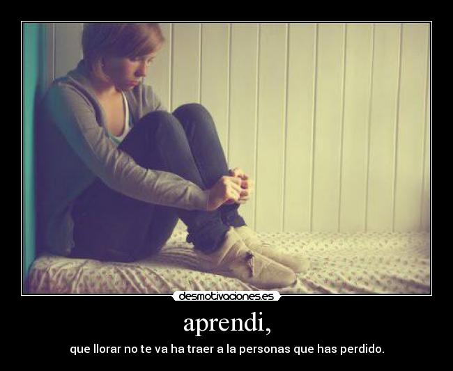 aprendi, -