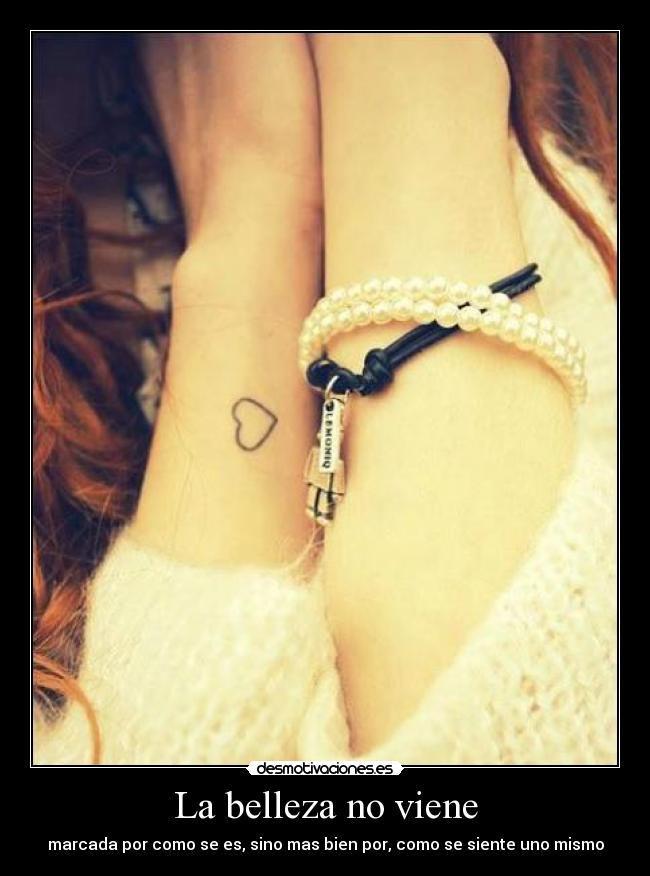 La belleza no viene -