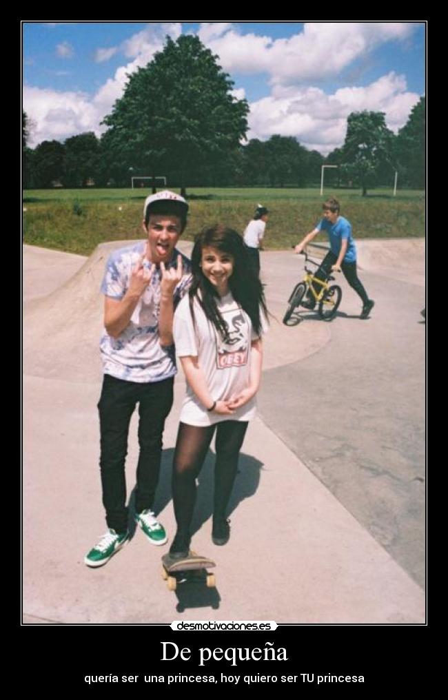 De pequeña -