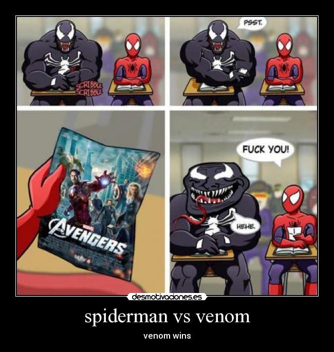 spiderman vs venom - 