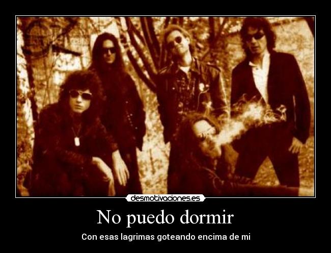 No puedo dormir -